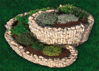 용접한 Gabion는 나선형/꽃 야채를 위한 반지 세겹에 있는 정원 침대를 올렸습니다